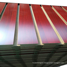 cheap slatwall/laminated slatwall/colored slotted mdf